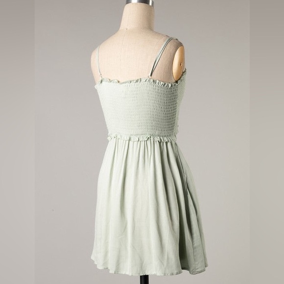 Women sage dress - Picture 4 of 4